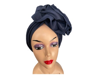 Turban Hat for Ladies | Pre tied Side Bow Head wrap.