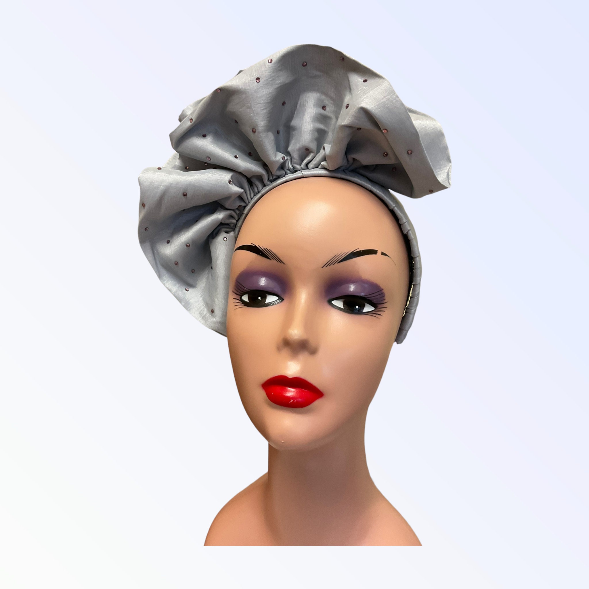 Jolie Silver Rhinestone Jewel Headband on Silk Amazon.com : Wecoe Silver Headband Women Girls Fashion with  main image 4