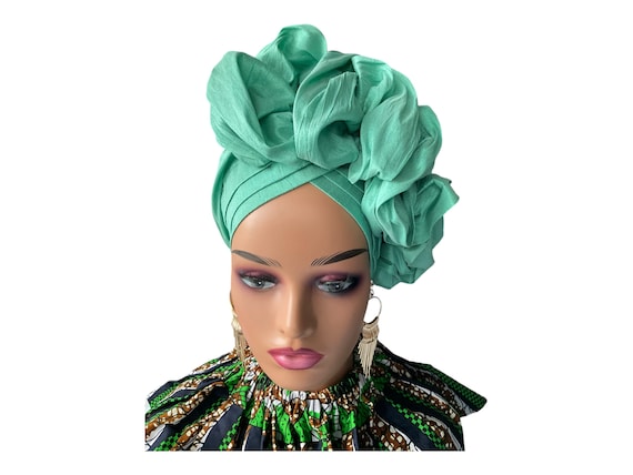Chic Green Turban Headwrap Women main image 3
