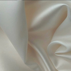 White Mikado Satin Fabric, Luxurious Bridal Dress Fabric, Wedding and Special Occasion Gown Fabric. Sold by meter Fabric