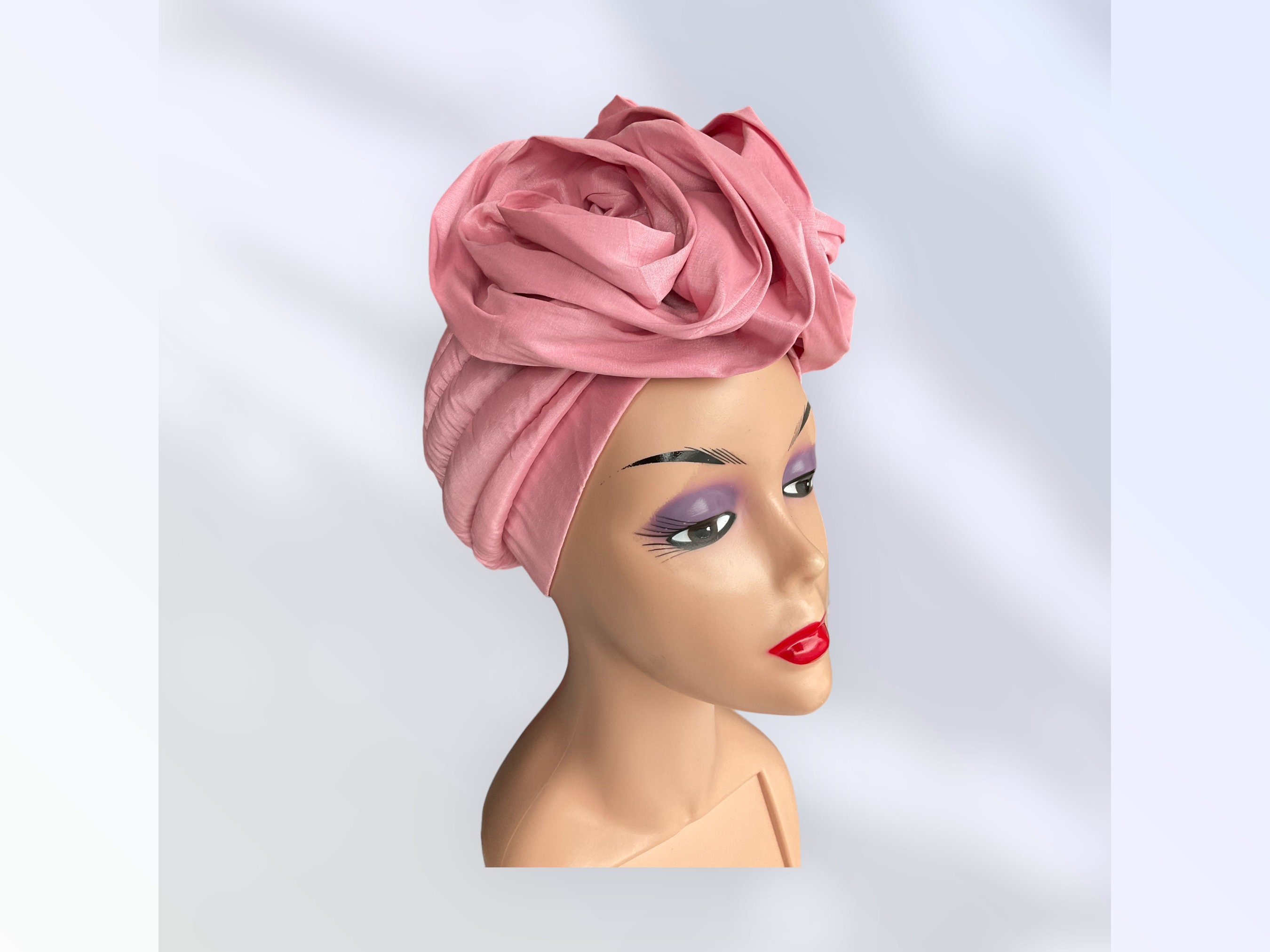 Pre Tied Double Bow Turban Hat for Woman | Stylish Pre  display picture 1