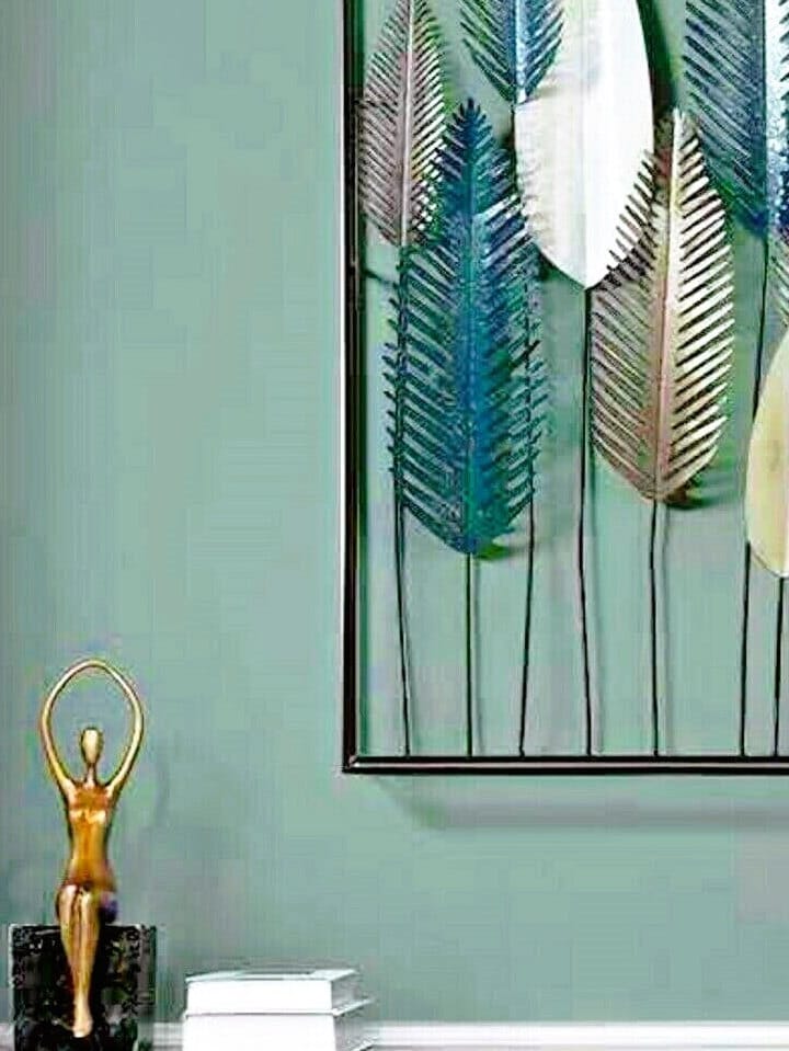 Design Leaf Metal Wall Art Frame 90cm Etsy Australia