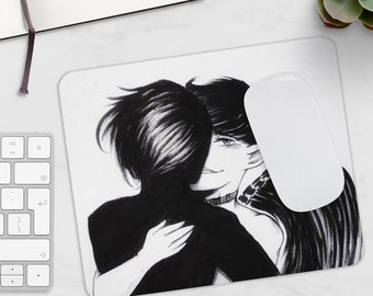 Black and White Dhracan Mouse Pad (EU)