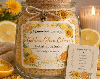 Sales de baño herbales de verano / Elige tu aroma / Sales de baño cítricas / Regalo refrescante para el spa