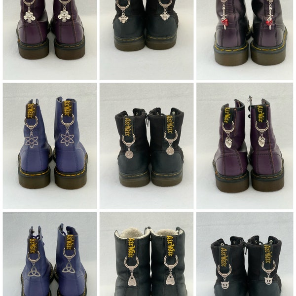 Dr Martens Charms | 9 Styles | Doc Charms | DM Boot Shoe Accessories | Boot Accessories | 1460 Jewellery | Air Wair Charms | Doc Tag