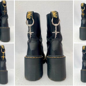 Rose Cross Boot Charms for Doc Martens Charms for Docs Dr Marten Charms Doc Charms
