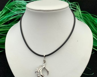 Black Choker | Dragon Claw Necklace | Rhinestone | Witchy Wiccan Jewellery
