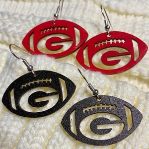 Georgia Football Earrings