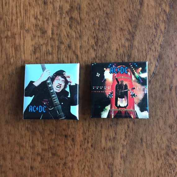 2 Vintage 90’s AC/DC Band Pins - image 1