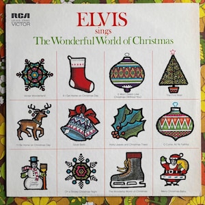 Elvis Presley Wonderful World Of Christmas Vinyl LP Record VG