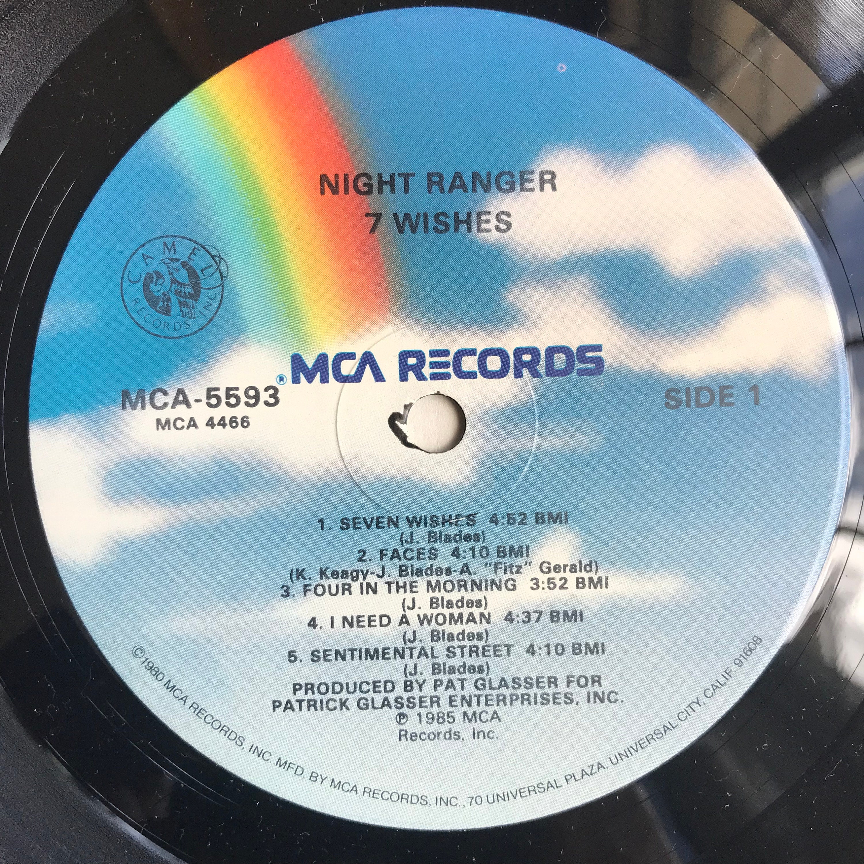 RECORD ONLY Night Ranger 7 Wishes Vinyl LP Record Vg - Etsy