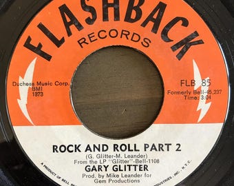 Gary Glitter Rock And Roll Part 2 / Loved You 7" 45 RPM Vinyl Record VG