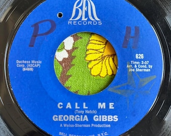 Georgia Gibbs Call Me / Cry Joe 7" 45 RPM Vinyl Record G