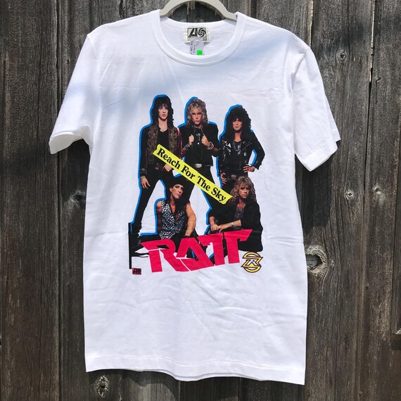 Buy Vintage 80s Ratt Reach for the Sky Double Sided Japan T-shirt 