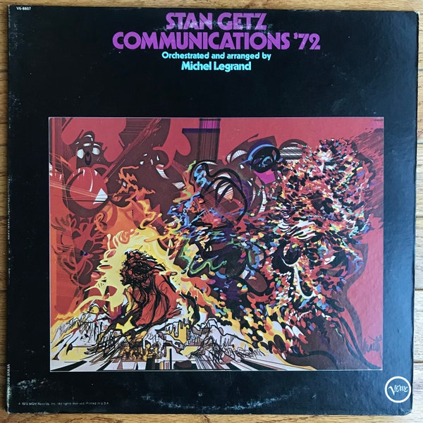 Stan Getz Communications ‘72 Vinyl LP Record VG