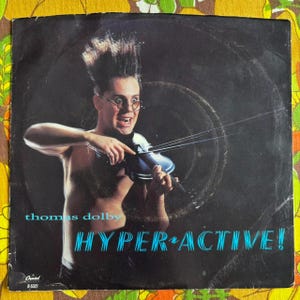 Thomas Dolby Hyper-Active / Cube 7&quot; 45 RPM Vinyl Record VG+