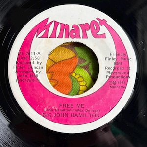 Big John Hamilton Free Me / Get Somebody 7&quot; 45 RPM Vinyl Record VG