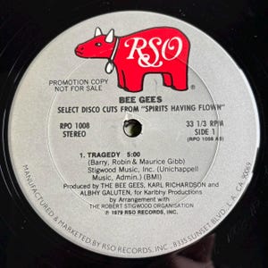 Bee Gees Select Disco Cuts 12&quot; Single Vinyl Record Promo VG+