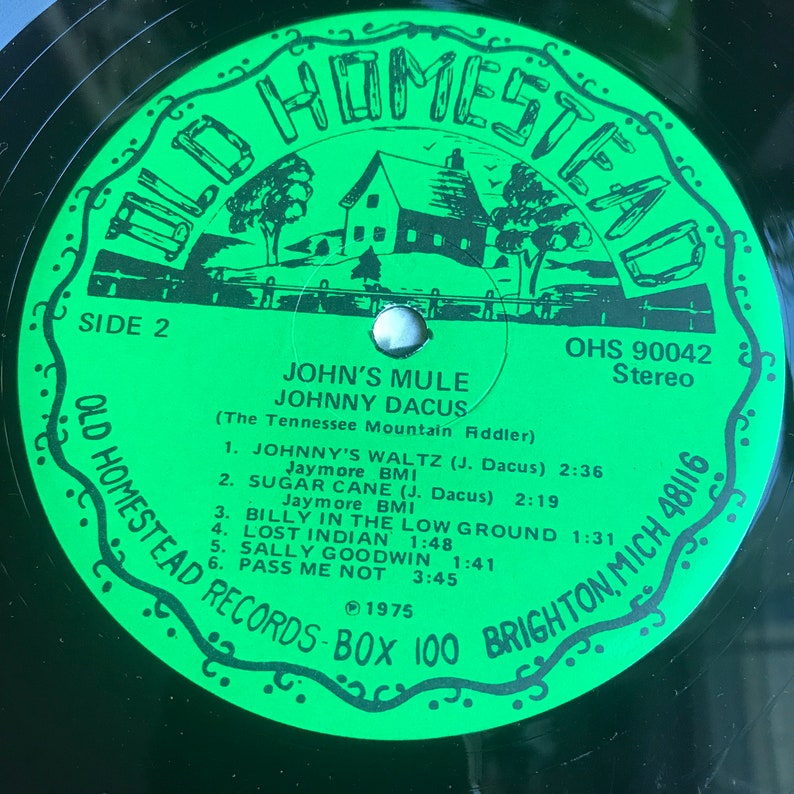 John Dacus Johns Mule Vinyl LP Record G image 3