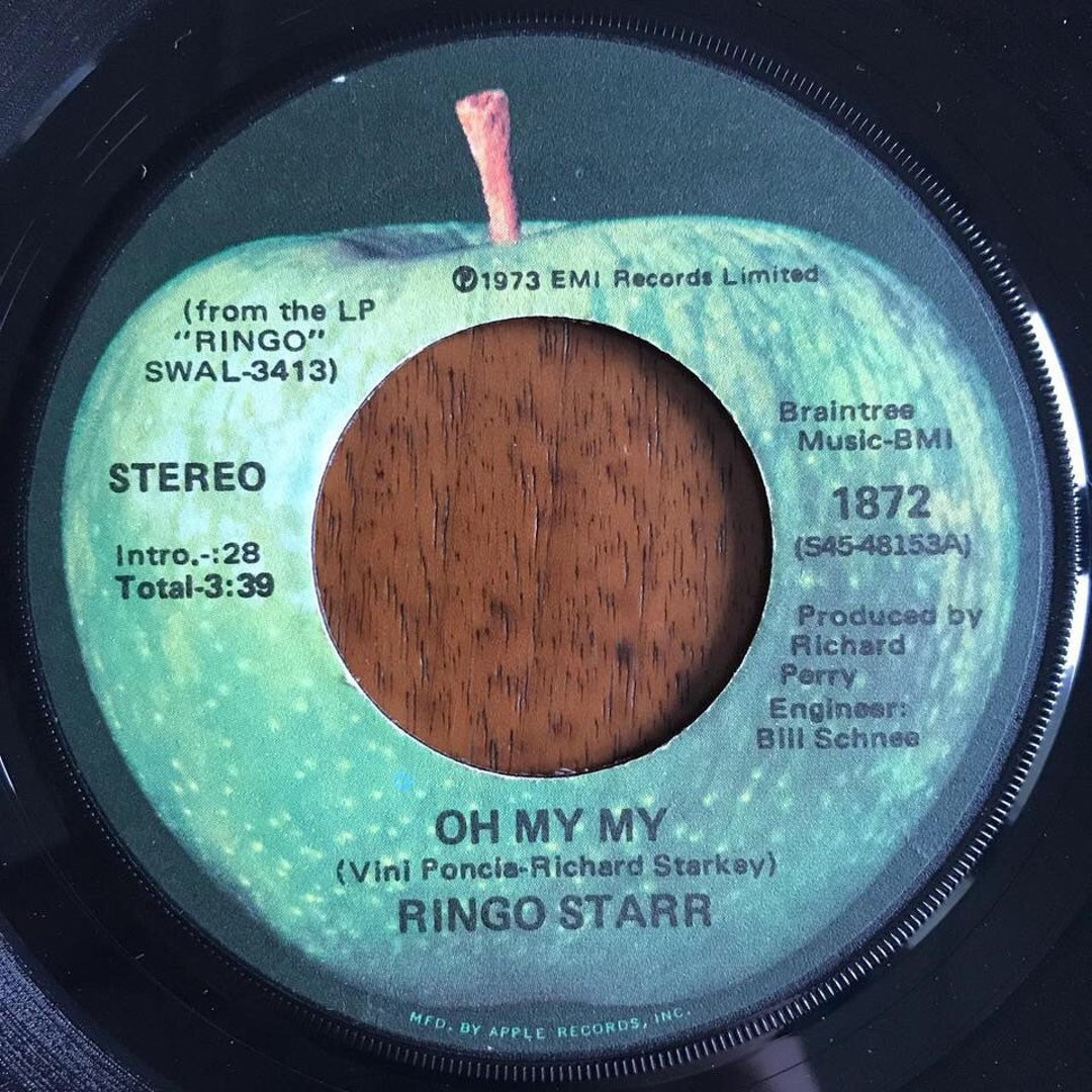 Ringo Starr Oh My My / Step Lightly 7 45 RPM Vinyl Record VG Etsy