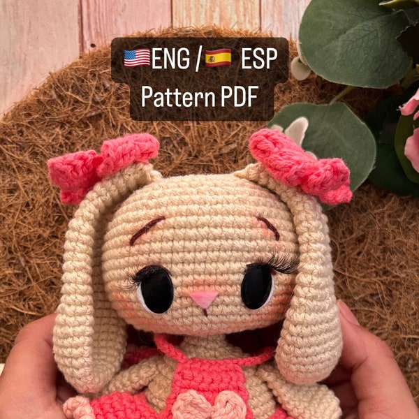 Bunny PDF ENG/ ESP , patrón Amigurumi