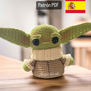 Spanish PDF pattern / Alien baby Amigurumi crochet