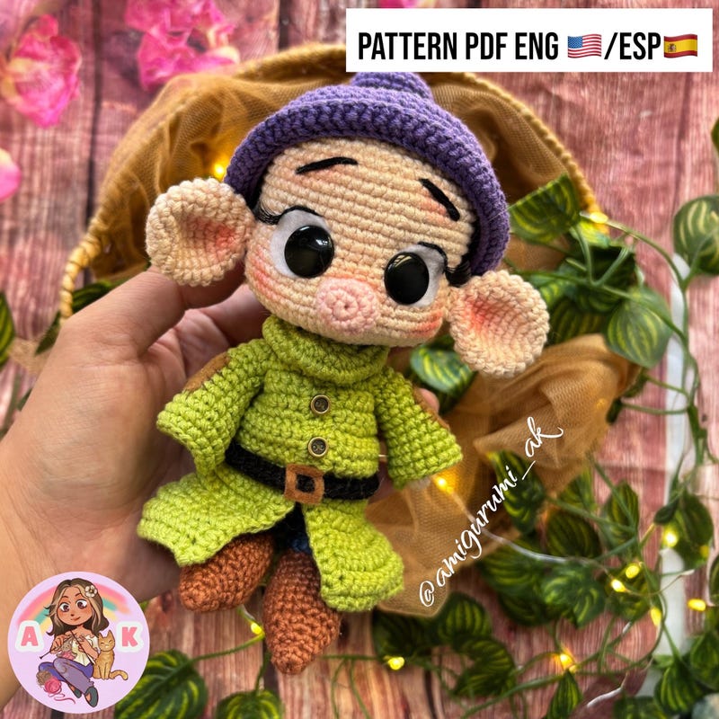Dopey Dwarf Pattern - Etsy