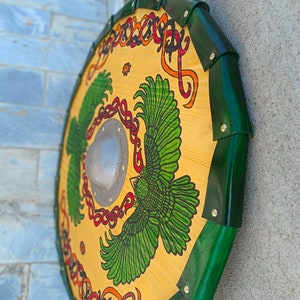 Viking shield gift for him for boyfriend for husband Norsman shield, Wall decor, Larp and reenactment, SCA ready