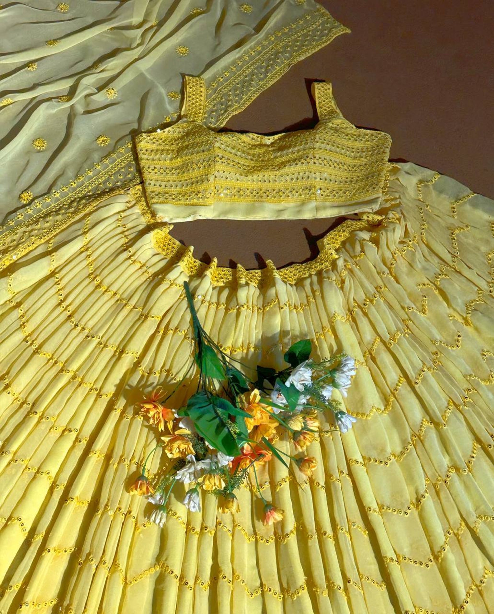 Lehenga for Special Occasion and Wedding Wear Lemon Yellow - Etsy