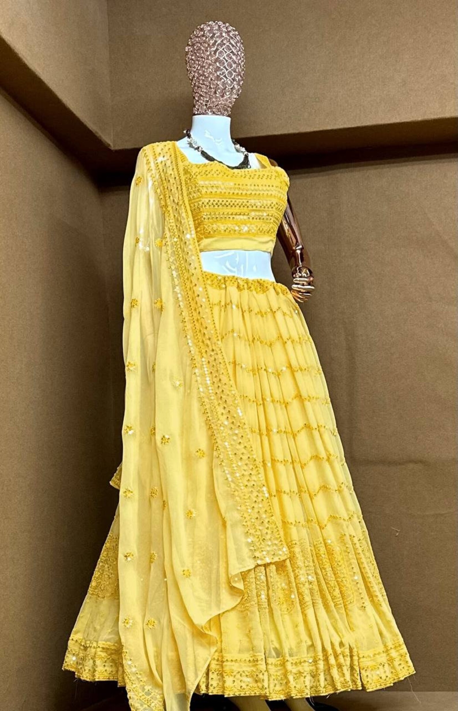 Lehenga for Special Occasion and Wedding Wear Lemon Yellow - Etsy