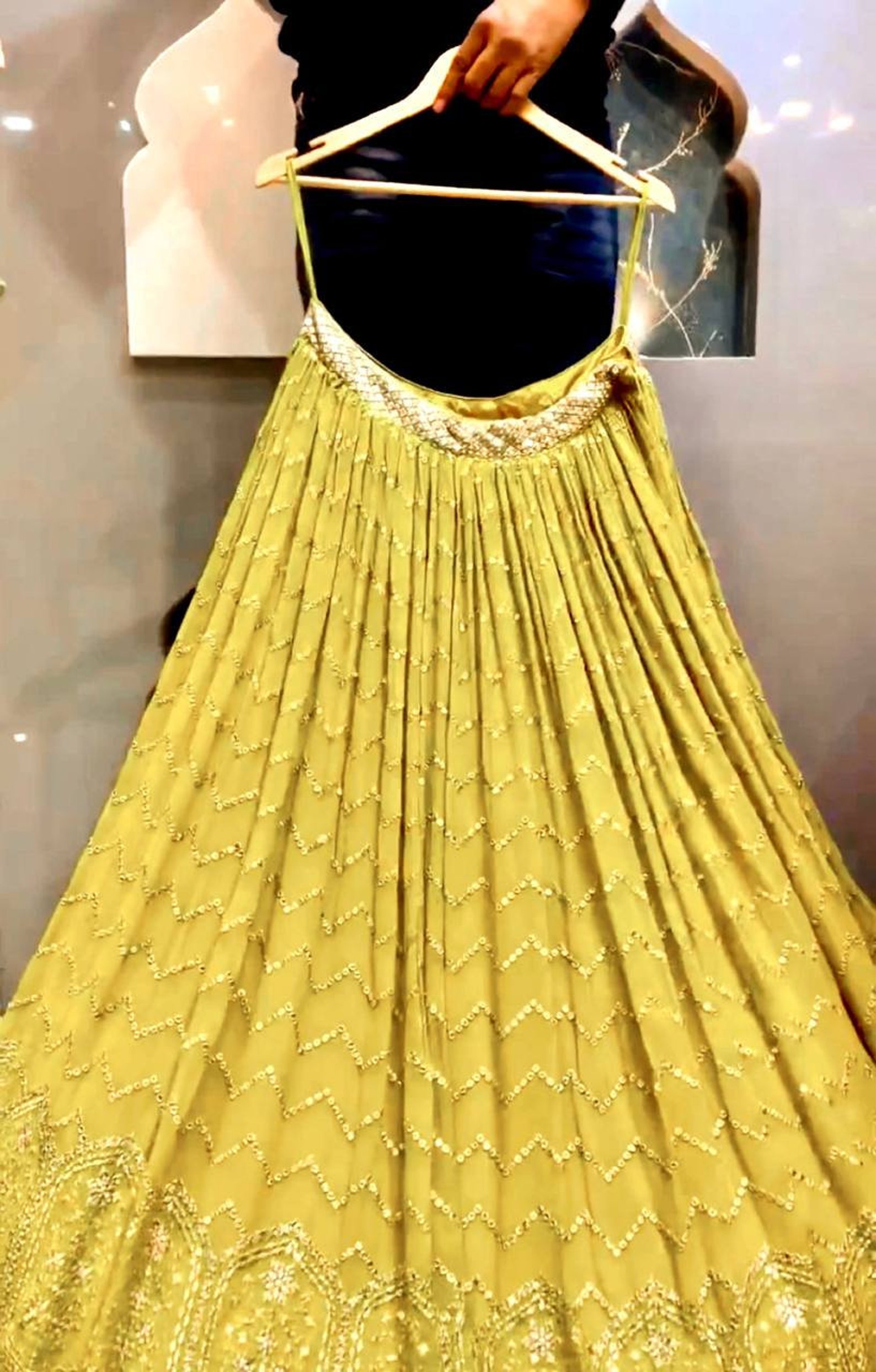 Lehenga for Special Occasion and Wedding Wear Lemon Yellow - Etsy