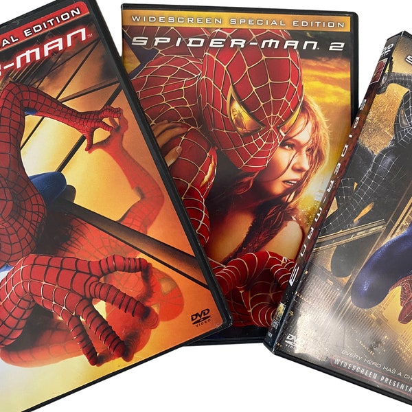 Spiderman: 3 Film DVD Collection (Spider-Man (2002) / Spider-Man 2 (2004) / Spider-Man 3 (2007)