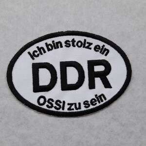 Patch DDR sayings Ossi for biker vests, cowls leather jackets, bikers, patches, rockers,