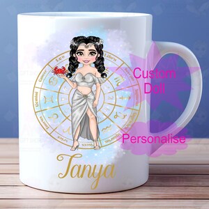 Custom Cancer Zodiac Mug: Personalised Astrology Gift