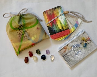 BAG SET with chakra stones~ The Art of Energy - Healing Oracle (second edition)