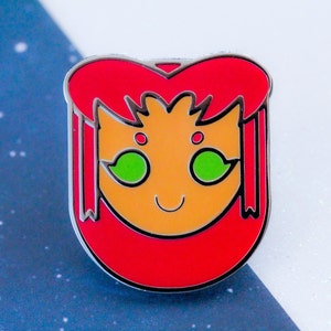 Teen Hero | Tamaran Princess | Teen Titans Starfire | DC Comics | Hard Enamel Pin | Cute Gift
