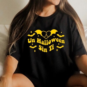 Bad bunny Halloween sin ti bad bunny yellow Merch t shirts un verano sin ti Halloween shirts costumes scary October 31
