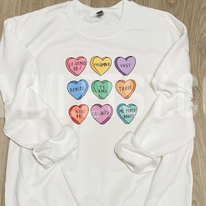 Bad bunny valentines sweet heart sweater un Verano sin ti concert sweater festival shirts Yhlqmdlg ultimo tour del mundo