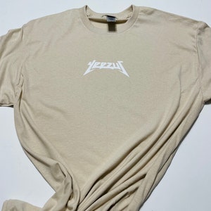 Yeezus TShirt Rap Yeezus Tour Glastonbury Short Sleeve Kanye West Shirt TLOP