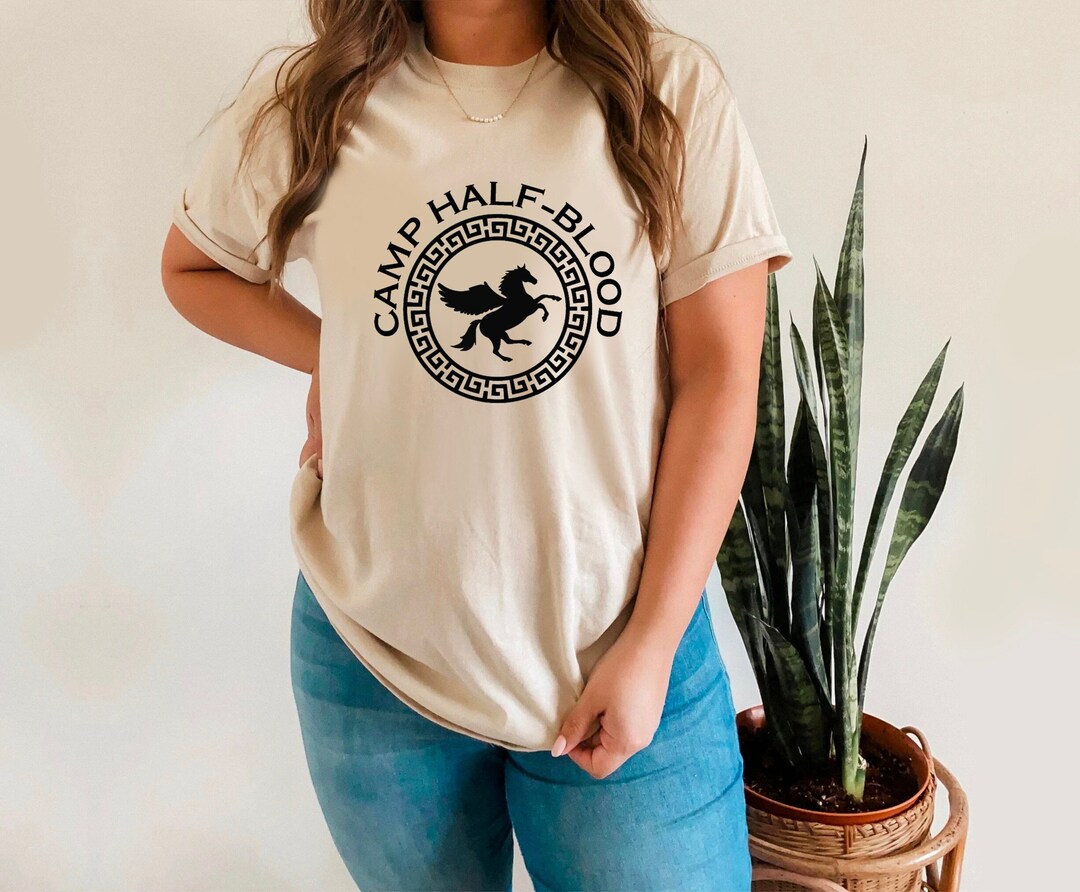 CAMP HALF-BLOOD Percy Jackson Heather Orange Tee Short-Sleeve Unisex T-Shirt