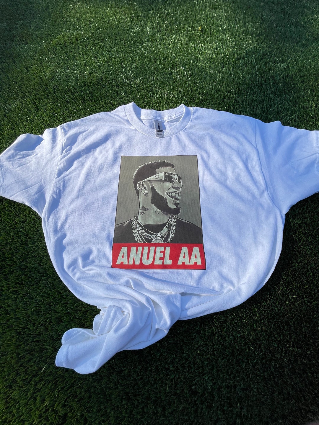Anuel aa real esta la muerte brrrr anuel merch camisetas reggaeton camiseta  hasta que dios diga brrr concierto concierto merch mas rica que ayer
