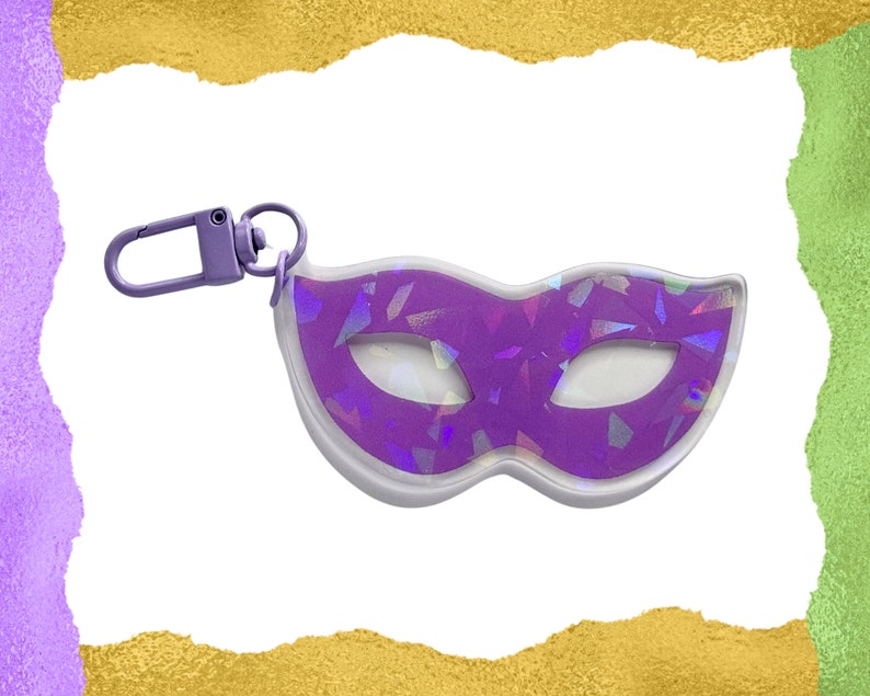 mardi gras keychain