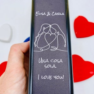 24 bottiglie personalizzate di Olio Extra Vergine di Oliva italiano perfetto come idea regalo per regali di Anniversario e San Valentino