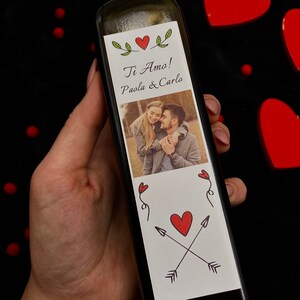 24 bottiglie personalizzate con foto e testo di Olio Extra Vergine di Oliva - Idea regalo per compleanno, anniversario e Natale.