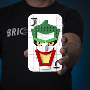 Joker Playing Card Replica Made of LEGO® Bricks By Bricker Builds