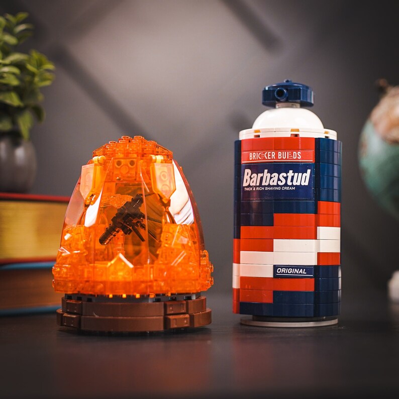Mosquito in Amber with Light Kit built with LEGO® bricks - by Bricker Builds