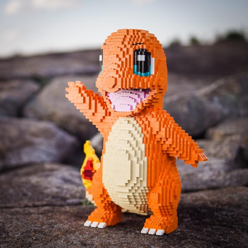 Fire Lizard Life-sized Sculpture Building Kit in LEGO® Bricks - Etsy
