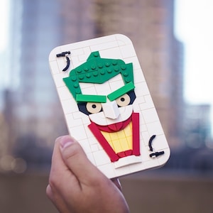Joker Playing Card Replica Made of LEGO® Bricks By Bricker Builds