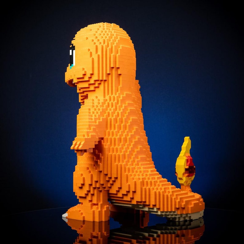 Fire Lizard Life-sized Sculpture Building Kit in LEGO® Bricks - Etsy