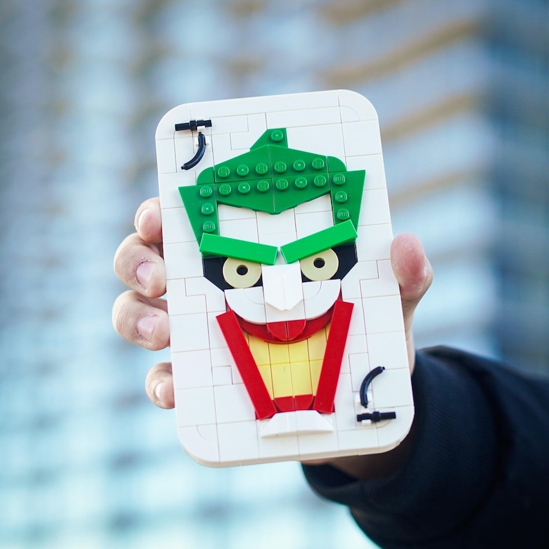 Joker Playing Card Replica Made of LEGO® Bricks By Bricker Builds